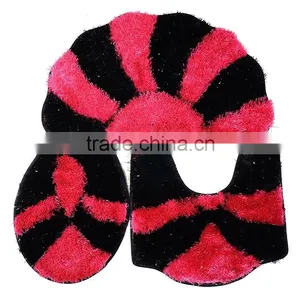 Microplush Soft Touch Durable Anti Slip Backing Shaggy Silk Polyester Carpet for Bath Room thumbnail-1