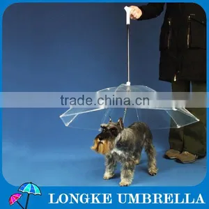 [LK009]Rain Proof Transparent POE Pet Dog Umbrella thumbnail-1