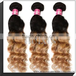 Black & Light Brown Two Tone Human Hair thumbnail-1