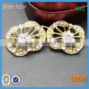 Heart Rhinestone Ribbon Buckles thumbnail-1
