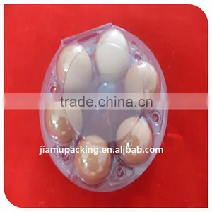Clear Plastic Chicken Egg Tray for Six Eggs thumbnail-1