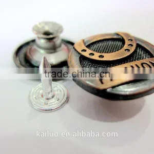 Fashion Brush Copper Color Jeans Button thumbnail-2