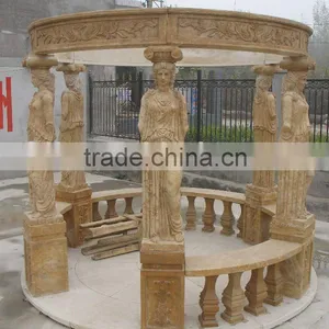 Stone Carving Garden Gazebo thumbnail-1