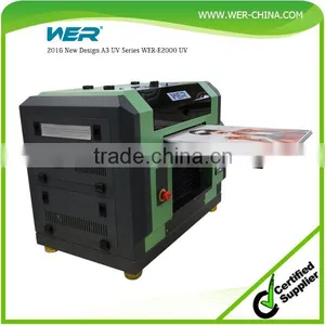 2016 Hot Design a3 WER E2000UV a3 Digital Flatbed Printer thumbnail-1