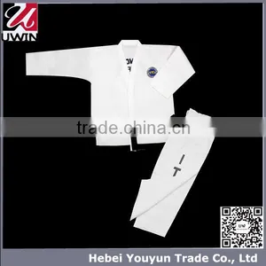 White Color Taekwondo Suit, Taekwondo Embroidery Uniform thumbnail-1