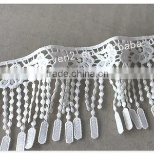 Beautiful Design 9cm Width Polyetser Crochet Tassel Fringe for Dresses Wholesale thumbnail-4