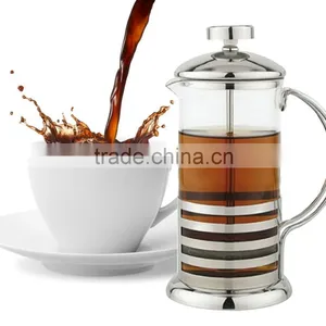 French Press Coffee & Tea Maker Complete Bundle 8-Cups, Best Coffee Press Pot With Heat Resistant Glass thumbnail-5