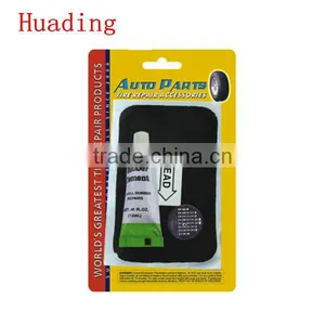 Radial Tires Sidewall Repair Kit :1-1/2"x4" Patch ,Metal Scuffer ,Rubber Cement thumbnail-1
