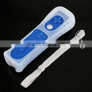Wireless Remote Control With Silicon Skin for Nintendo Wii Dark Blue thumbnail-1