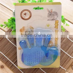 Pet Massage Brush Pet PVC Massage Glove Shampoo Scalp Head In Blistercard thumbnail-1