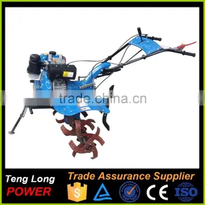Gear Transmission Built-in Clutch China 6hp Diesel Power Rotary Tiller Cultivator thumbnail-4