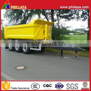 Full Drawbar Type Agricultural Tractor Tipper Trailer Farm Dump Truck Trailer With Hydraulic Cylinders thumbnail-1