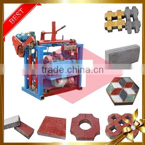 India Low Price Building Brick Hollow Interlocking Paver Moulds Automatic Cement Block Making Machine uk thumbnail-1