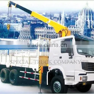 HOWO Mounted Crane Loading 30TCargo Truck With Crane thumbnail-1