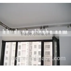 Aluminum Anodized Profile Curtain Rod With End Cap thumbnail-1