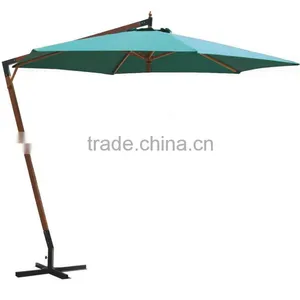 10'x10' Wooden Hanging Parasol Umbrella 11830-2 thumbnail-1