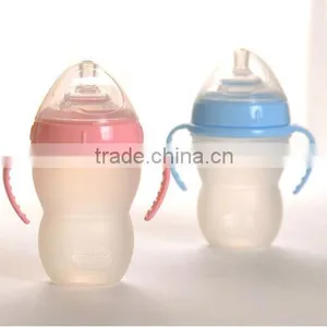 FDA 2014 New Safety Bpa Free Silicone Baby Feeding Bottles thumbnail-1