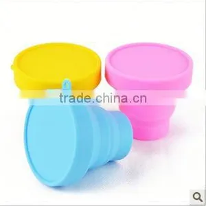 Eco-friendly Collapsible Silicone Cup Cover thumbnail-1