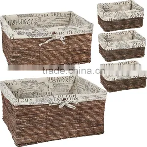 ECO-Friendly Woven Storage Basket, With Cotton Bag thumbnail-3