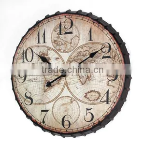 Big Round Metal Vintage Decorative Wall Clock thumbnail-1