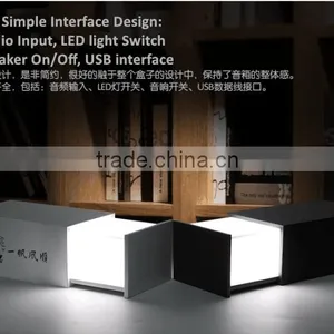 2016 Newest Explosion Hot-selling Pandora's Box Multifunction Bluetooth Stereo Music Speaker Touch LED Lamp Wooden BT Speaker thumbnail-3