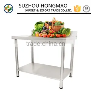 Multifunction Double Kitchen Stainless Steel Work Table thumbnail-1