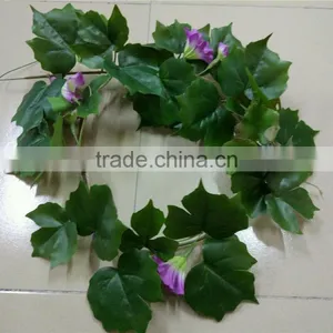 SJ0601027 Guangzhou Factort Wholesale Fake Leaves Vine Plastic Artificial Flowers Vine thumbnail-5