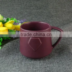 Stocked 400ml Colorful Glazed Ceramic Coffee Mug/cup , Ceramic Beer Mug With Special Handle Standard for Daily Use thumbnail-1
