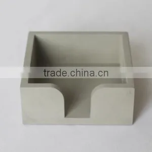 Novel Bare Concrete Personalized Bare CEMENT Desk Organiser thumbnail-1