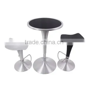 Modern Simple Lift Fashion Round High Bar Table Tempered Glass Coffee Table Home Leisure High Cocktail Table YYB090 thumbnail-4