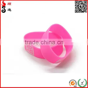 2016 Hot Sale Personalized Printed Silicone Bracelets With QR Code for Promotional Gift thumbnail-1