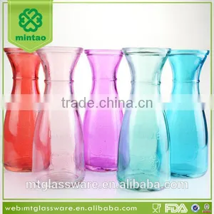 Colorful Machine Made Glass Milk Bottle Wholesale thumbnail-1