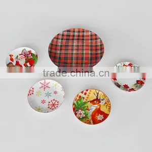 12" Porcelain Cake Plate With Server,ceramic Plate With Server,porcelain Christmas Plate thumbnail-3