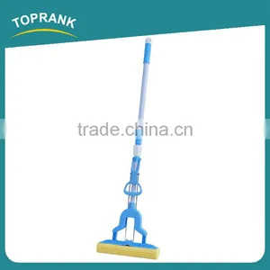 Toprank Eco Double Roller Home Easy Use Floor Cleaning Mop Magic Folding 360 Squeeze Yellow Sponge PVA Mop thumbnail-1