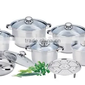 15pcs Stainless Steel Cookware Set thumbnail-2