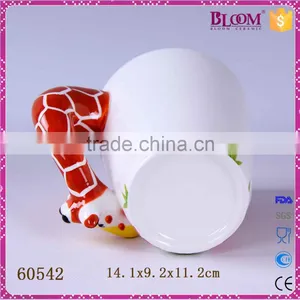 White Ceramic Giraffe Desgin Custom Coffee Mug thumbnail-6