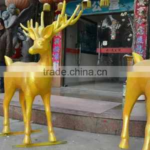 Fiber Glass Reindeer Decoration Statue thumbnail-6