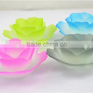 Lotus Glass Candle Holder thumbnail-1