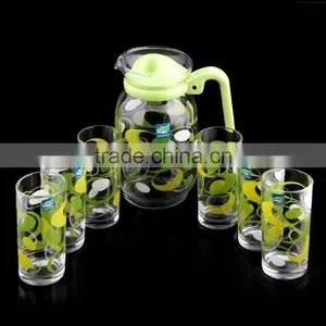 Vintage Glass Wine Pitcher Set thumbnail-1
