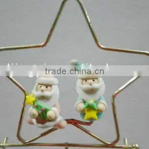 New Items Metal Swinger Acrylic Santa Christmas Table Decorations thumbnail-1