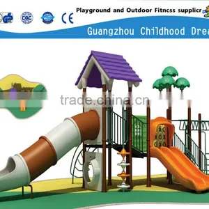(A-03301) Double Slide ,tube Slide ,beautiful Roof ,happy Land Playground ,outdoor Kids Toy Park Kid's Playground thumbnail-1