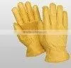 Golden Color Cowhide Driver Gloves ZM131-L thumbnail-1