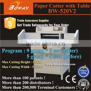 BOWAY Classical 520mm Electric Programmed A3 A4 Book Paper Trimmer With Book Table thumbnail-1