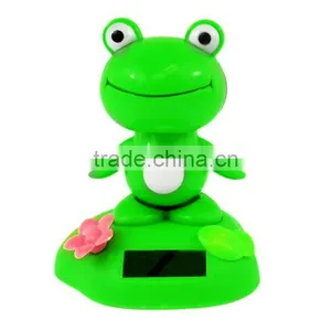 Dongguan 2015 Hot Sale Flashing Green Frog Solar Toy , Solar Powered Toy For Office Desk Home Decoration thumbnail-6