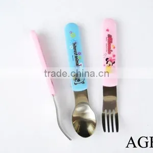 2015 Graceful Cute Spoon Fork Cutlery Gift Set Colorful Handle thumbnail-3