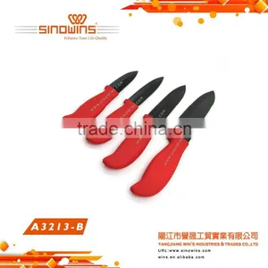 A3213-B High Quality Black Blade Ceramic Knife Set With Plastic Handle thumbnail-1