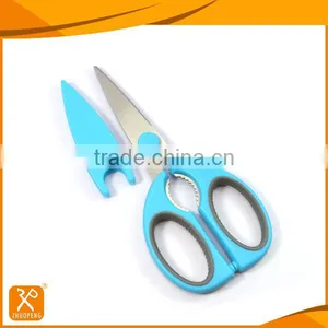8-1/4'' New Design High Quality Soft Handle Colorful Kitchen Scissors thumbnail-1