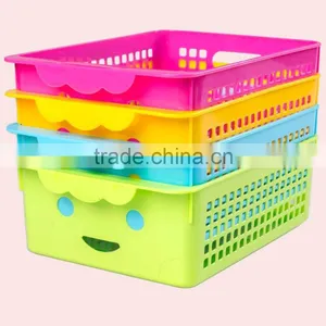Colorful Design Platic Sundries /Large Storage Basket thumbnail-1