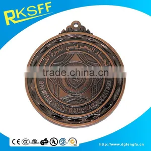 Hot Sale Manufacturer Purple Bronze Plate Football Medal thumbnail-3
