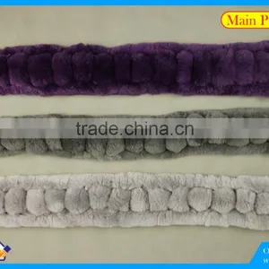 High Quality Knitted Rex-Rabbit Scarf thumbnail-4